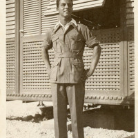 Foto di Azeglio Betti scattata a Mogadiscio il 22 marzo 1937. Nel retro è riportato: 